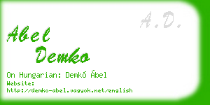abel demko business card